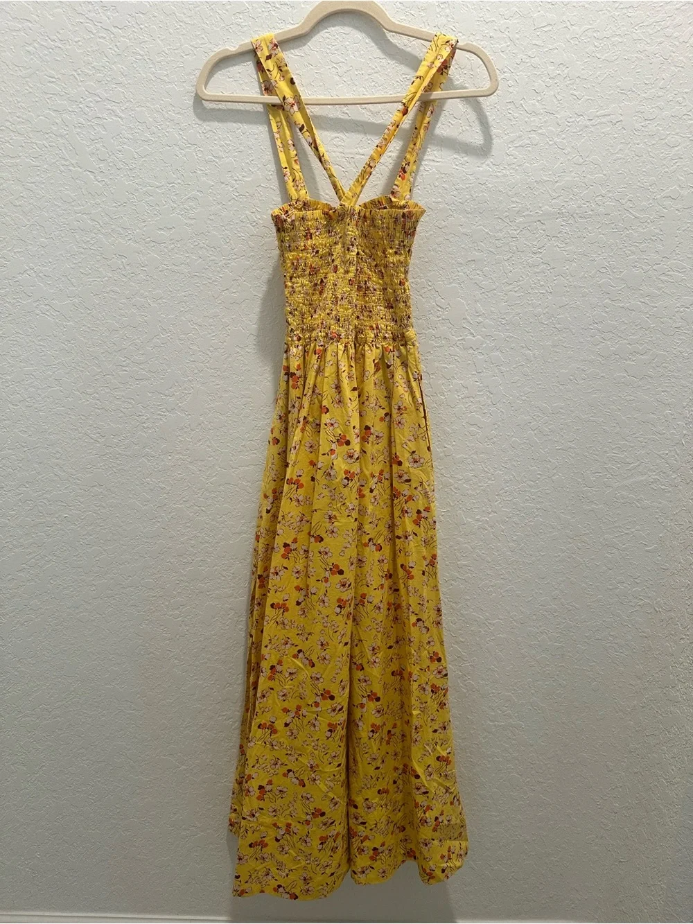 Polo Ralph Lauren Yellow Smocked Sundress